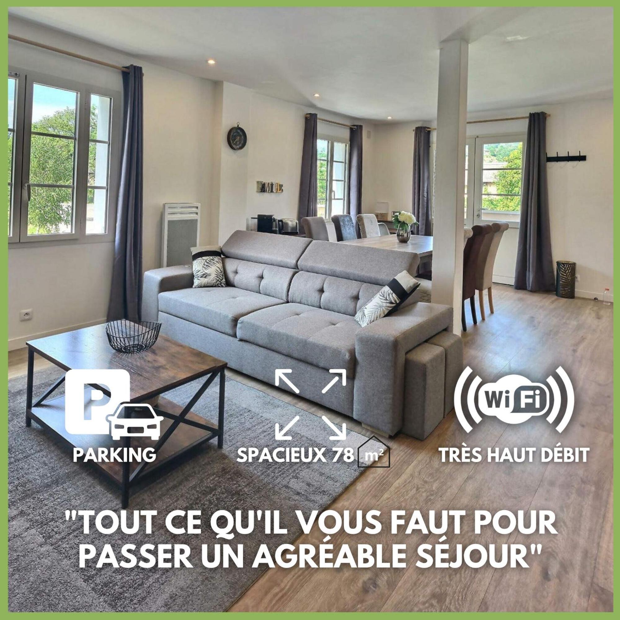 Superbe, T3 Spacieux 78 M2, Neuf, Parking, Balcon Gerde エクステリア 写真