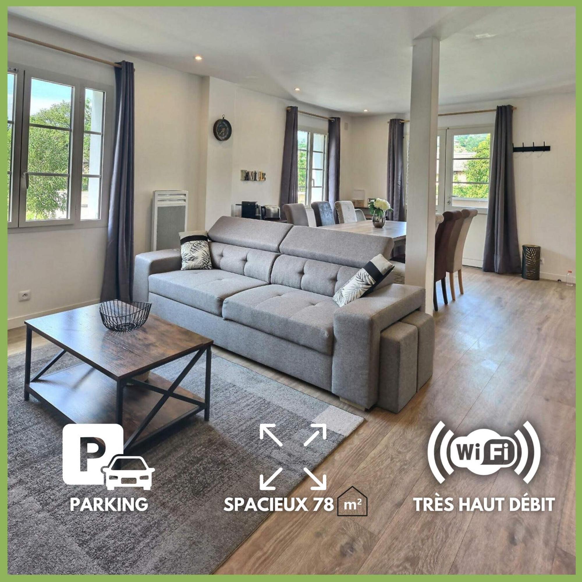 Superbe, T3 Spacieux 78 M2, Neuf, Parking, Balcon Gerde エクステリア 写真